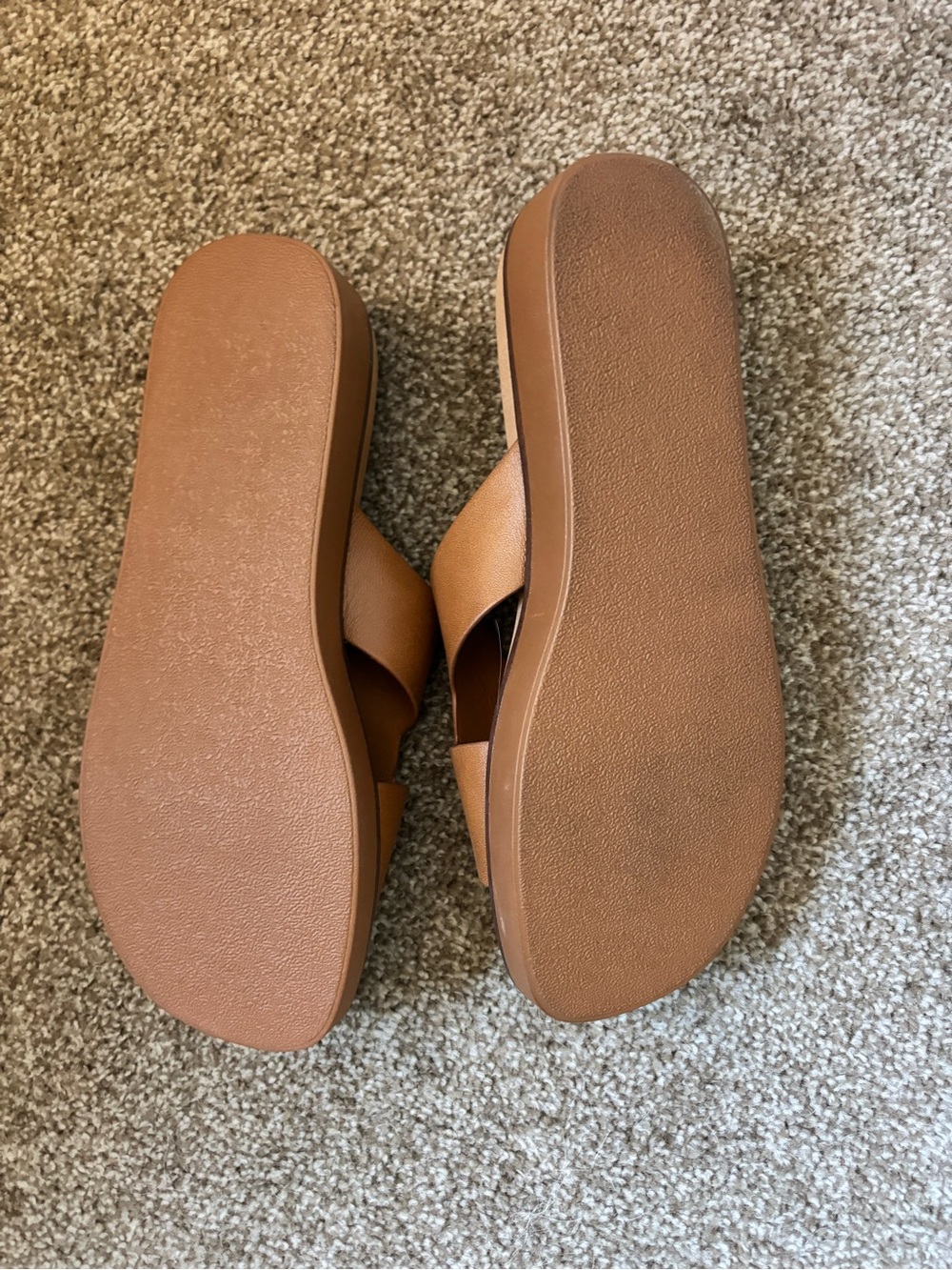 Steve Madden Cognac Brown Slide Mules - Picture 3 of 3